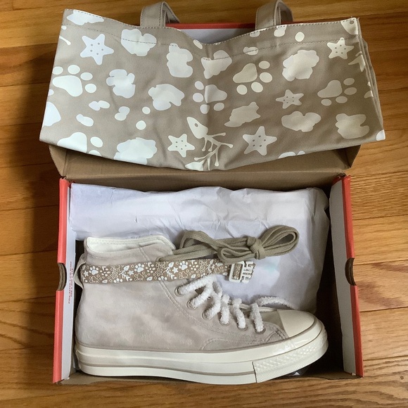 Converse Chuck 70 Cat Inspired High Top Sneakers Beach Stone/Vintage White SZ 9 - Picture 1 of 16